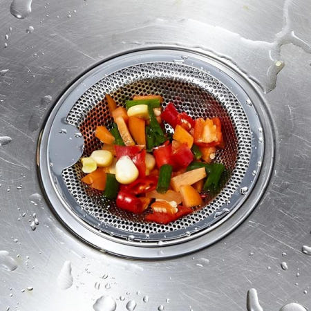 주방 음식물 거름망 배수망 대형 탈수 방취 싱크대 하수 구 배관 필터 스테인리스 실리콘