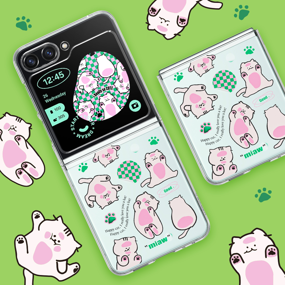 갤럭시 Z플립5 케이스 투명 초슬림 에어스킨 폰꾸미기 케이스