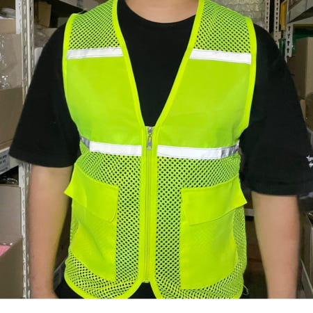 형광망사 반사띠 안전조끼 작업복용