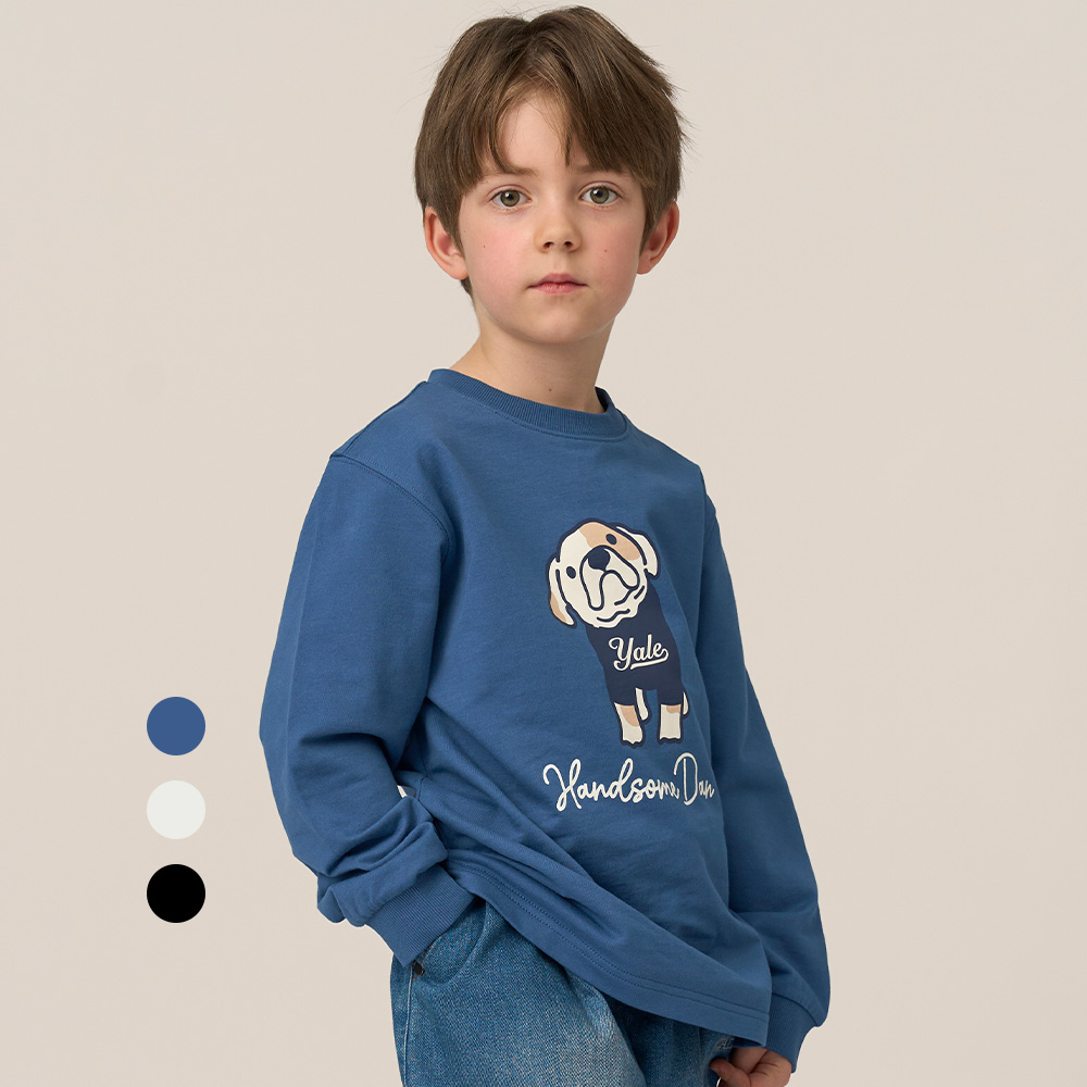 예일키즈 마크 긴팔 티셔츠 A5S005