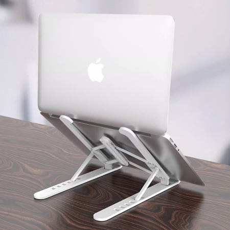 신용쇼핑몰협력사 플라스틱노트북받침대 접이식6단조절 맥북거치대 태블릿스탠드