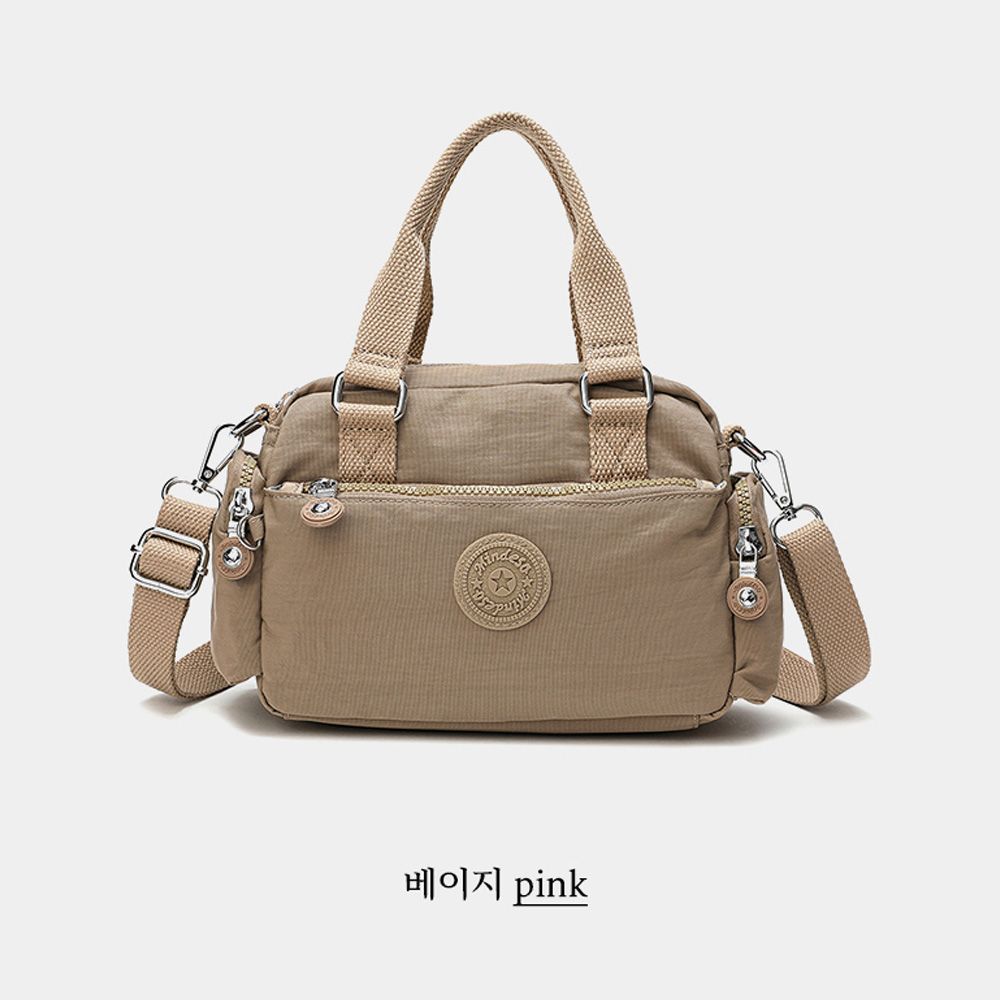 가벼운 미디엄 토드 크로스백 엄마 중년여성 나들이 외출 손잡이달린가방 방수 토트백 가방 - 상세 이미지 3