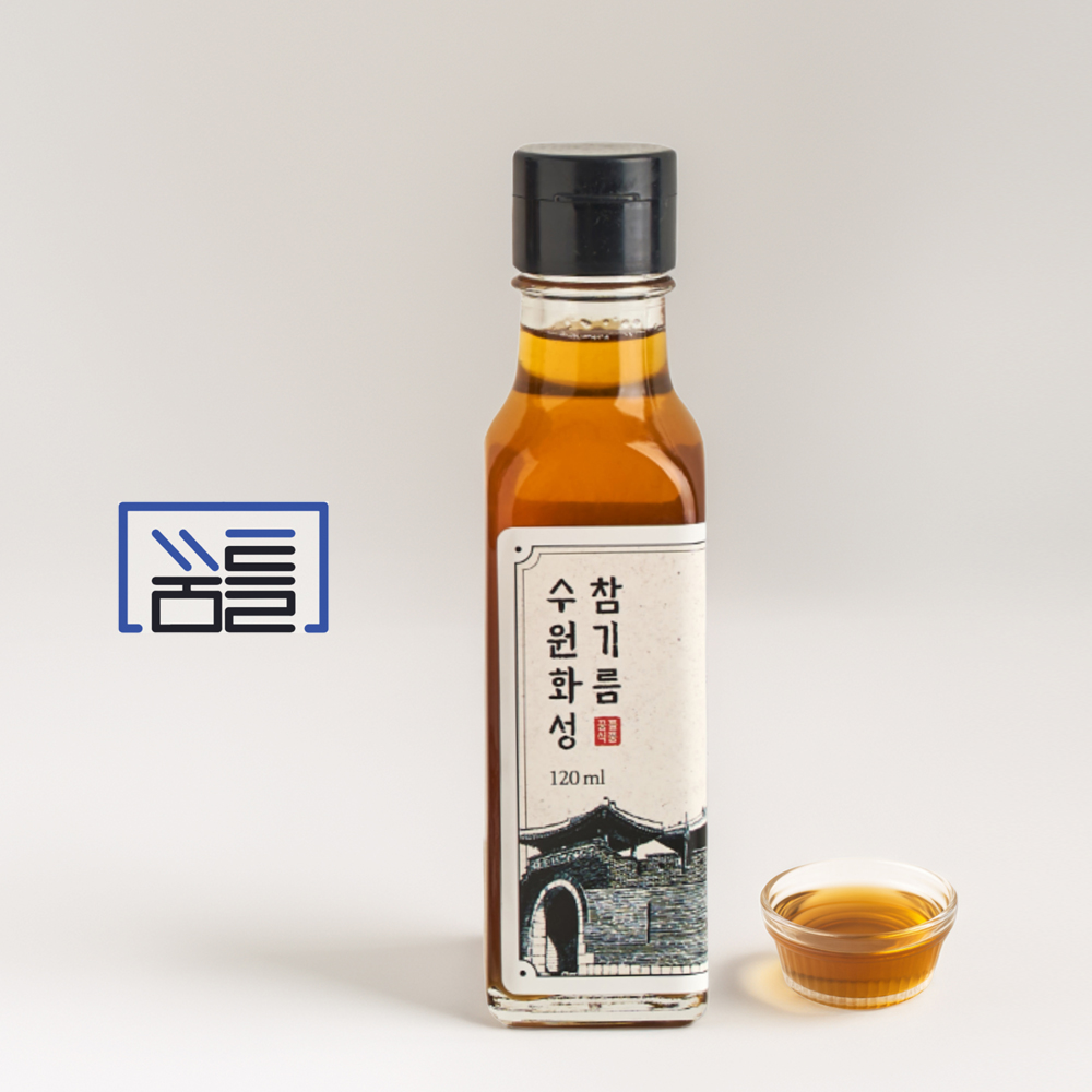 국산 저온압착 방앗간 통깨 진한 참기름 180ml 저온로스팅 선물 답례품 - 상세 이미지 5