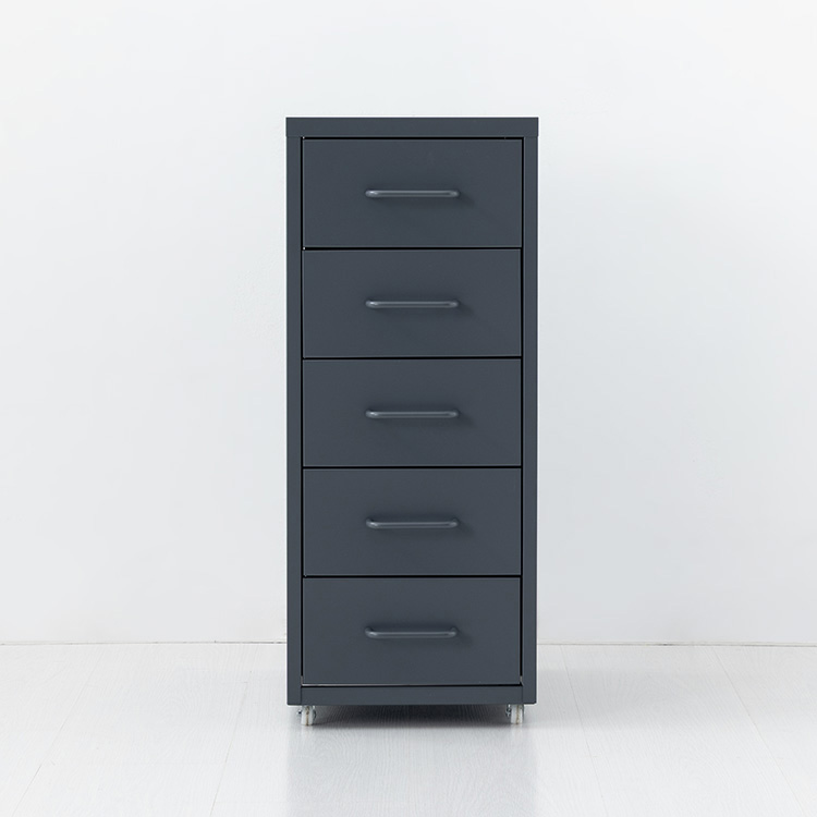 피도르 서랍장 280x410x690mm, 5단, 다크그레이 2396.4689 - 메인 이미지