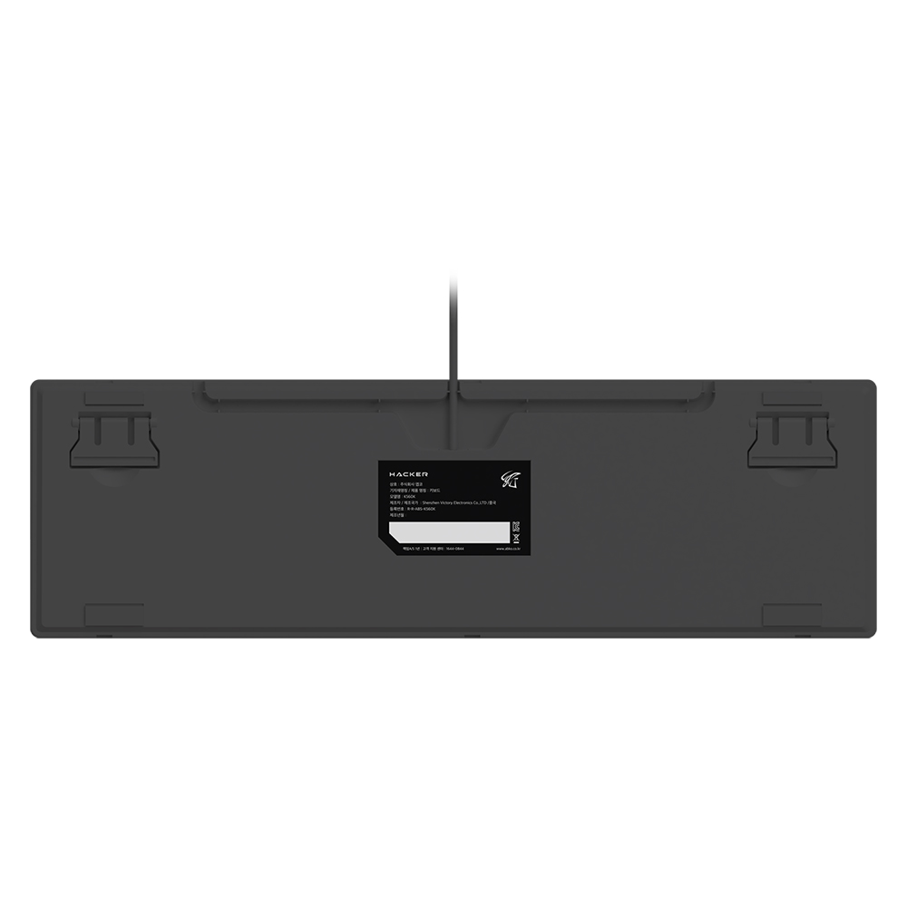 앱코 해커 K560 게이밍 기계식 키보드 적축 레인보우 LED 풀배열 - 상세 이미지 3