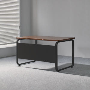 티에스퍼니처 데임 25T 사무실 멜론 책상 1600x800mm, 블랙+라... 솔직 후기 | 실제 배치 사진 포함 - 상품 이미지 1