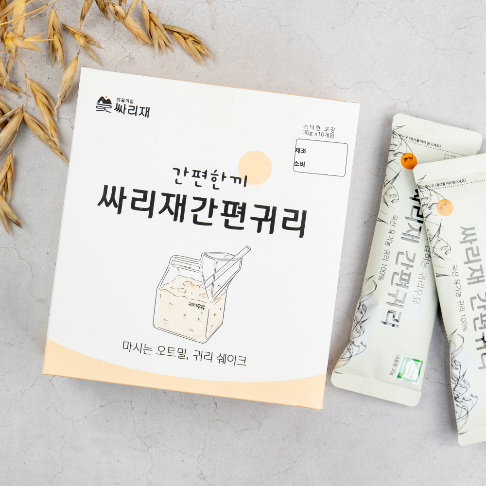 싸리재 국산 유기농 [ 간편귀리 ] 퀵오트 압착 오트밀가루 쉐이크 포리지 30g, 10개 이미지 8