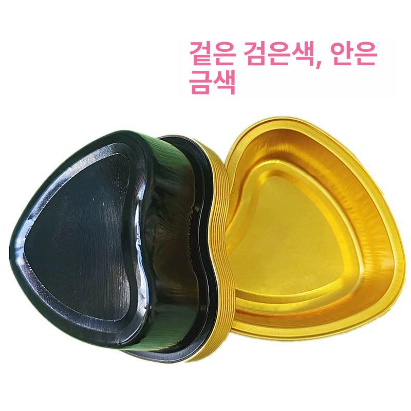 모양 알루미늄 레드100컵 케이크 위한 사용 용기 골드 100ml 내열 오븐 사용 가능 50개 컵 커버 없음 - 상세 이미지 5