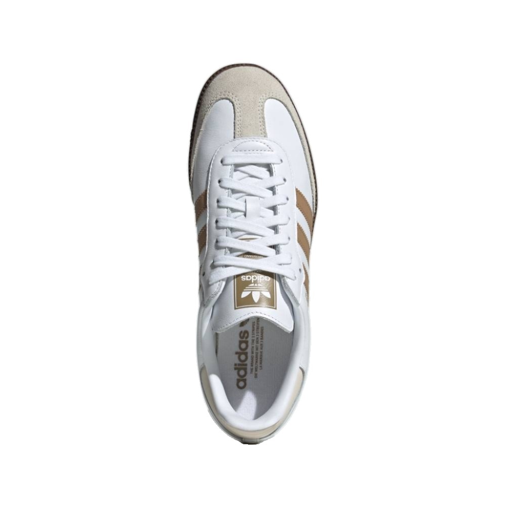 아디다스 삼바 OG 남녀공용 클래식 스니커즈 화이트브라운 JR0912 - 상세 이미지 5