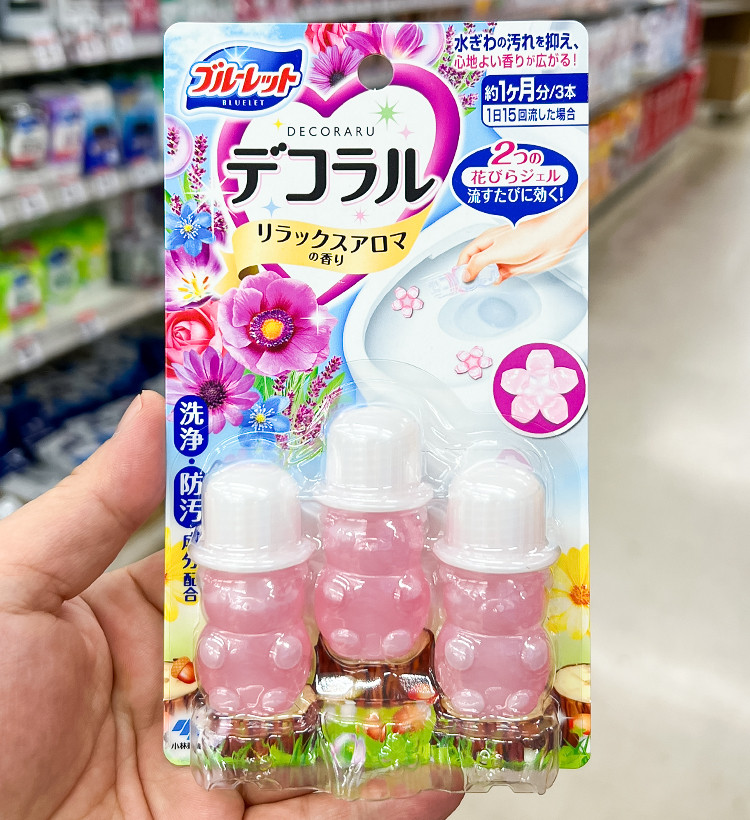 고바야시 블루렛 데코라루 변기 세정제 방향제 릴렉스아로마향 3개입 - 하카타몰