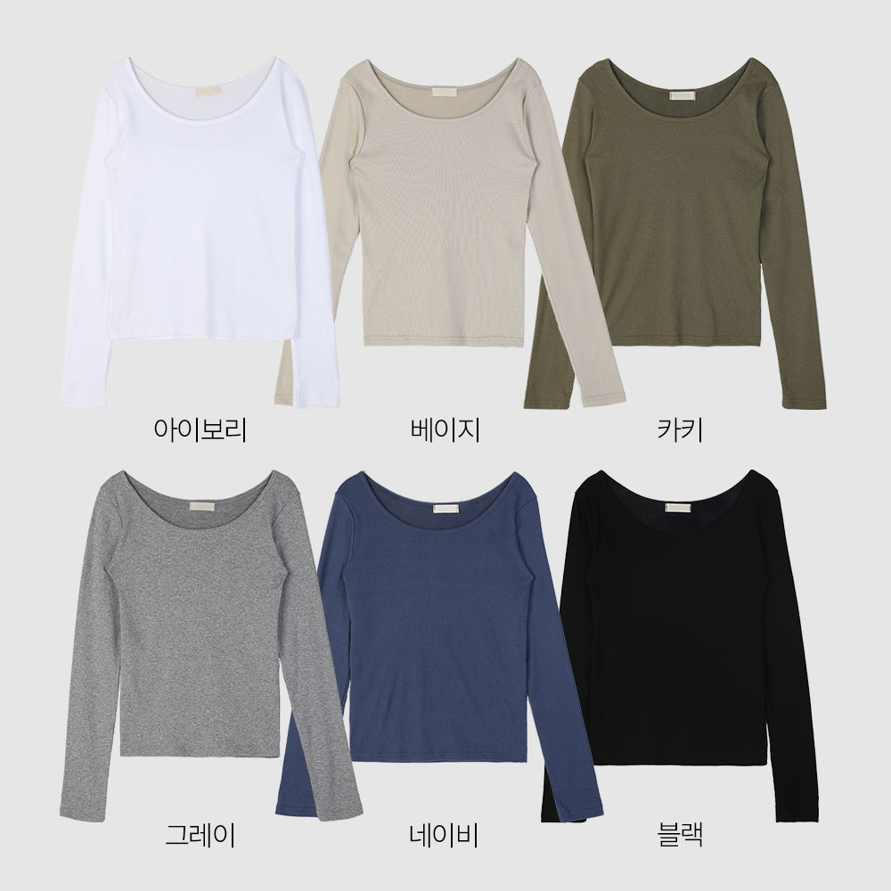 (1+1) 레이어드티셔츠 기본 이너긴팔티 - 상세 이미지 3
