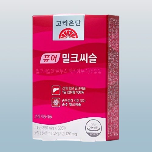 고려은단 밀크씨슬 퓨어 간에좋은영양제 60정X5개 - 상세 이미지 3