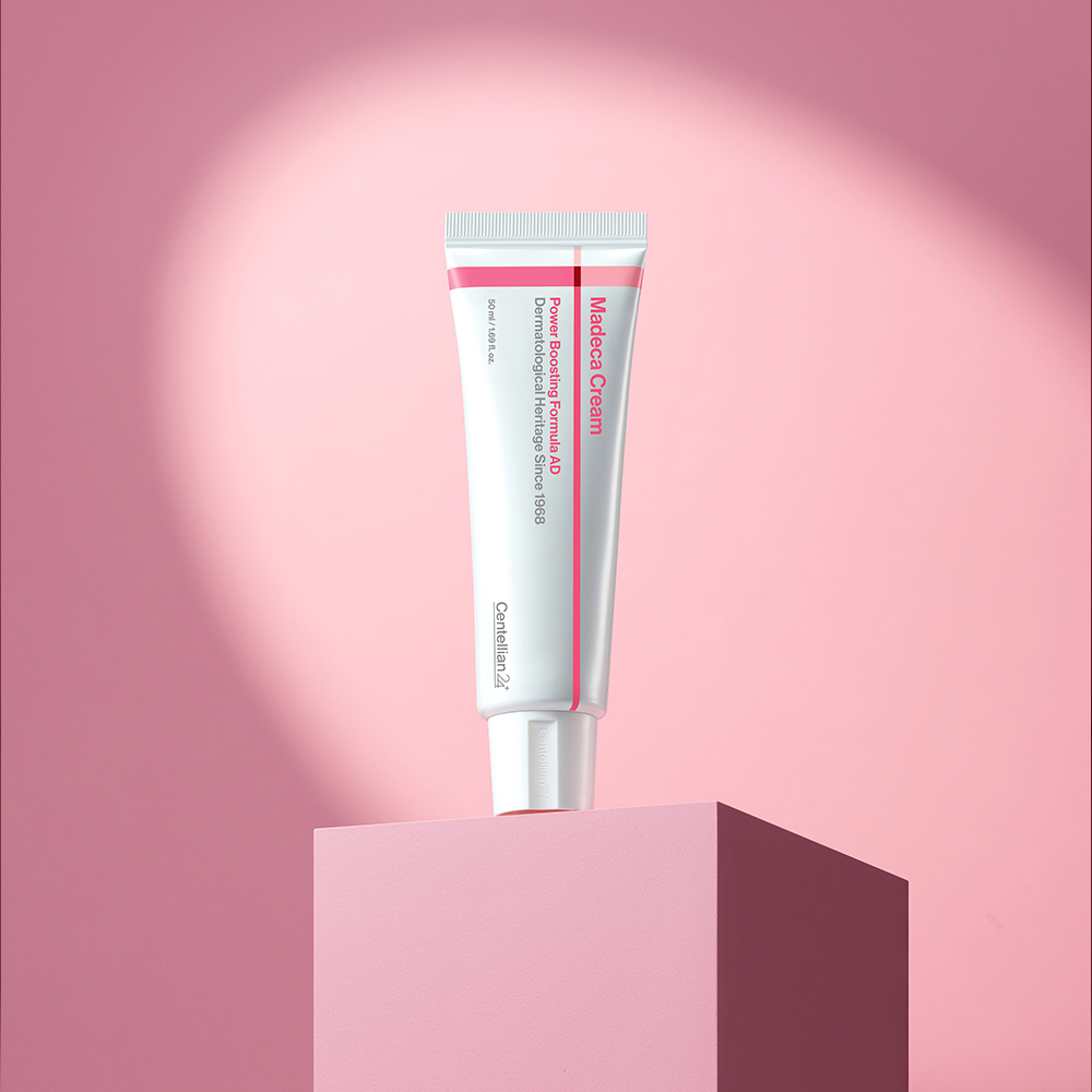 동국제약 센텔리안24 핑크 마데카크림 파워부스팅 포뮬러 어드밴스드 AD 50ml 1개 / 비타민C 병풀크림 테카 콜라겐 기미 잡티 모공 멜라닌 개선 탄력에 도움, 항산화 토닝 케어 이미지 4