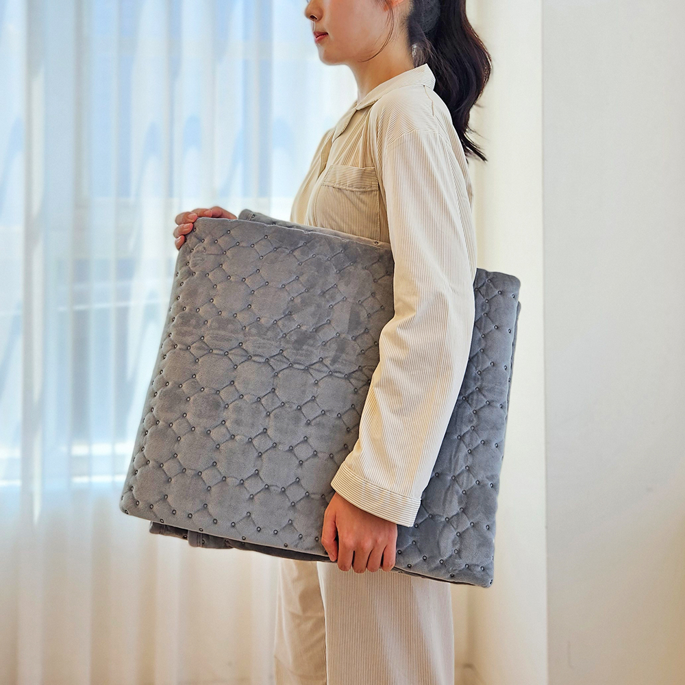 꾸민가 THE슬림 탄소매트 극세사 카본 전기 매트 워셔블 침대 온열 전기요 미니