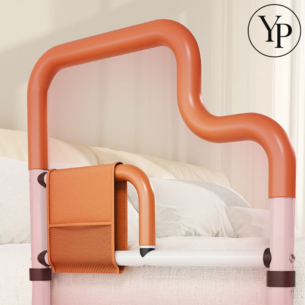 멀티포켓 침대 낙상 방지 가드 안전바 난간 노인 어르신 병원 요양원 곡선 사이드레일