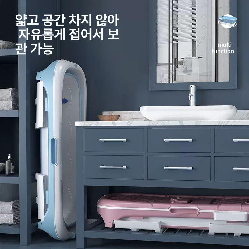 대형견 접이식 욕조 소형견 중형견 반신욕 강아지 펫샵 1.5m 없음+목욕 가방+마사지 A - 상세 이미지 5