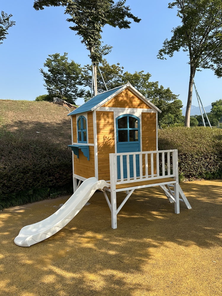 통나무집 목조 야외 오두막 삼각 마당 오두막집 농가 별장 펜션 방갈로 - 상세 이미지 4