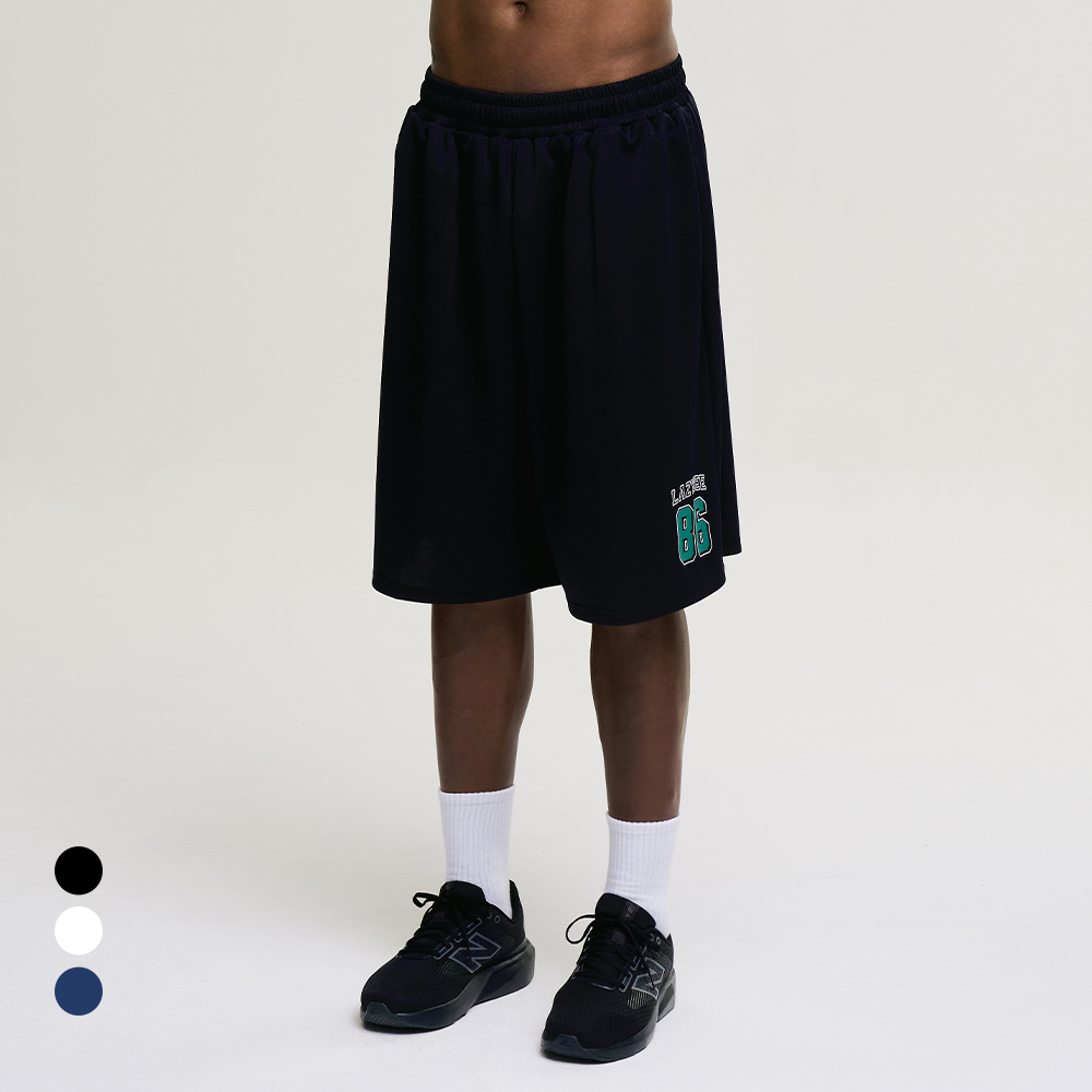 남자 여성 자이언트핏 버뮤다 팬츠 반바지 운동복 짐웨어 데일리 쇼츠 3컬러 - 상품 이미지