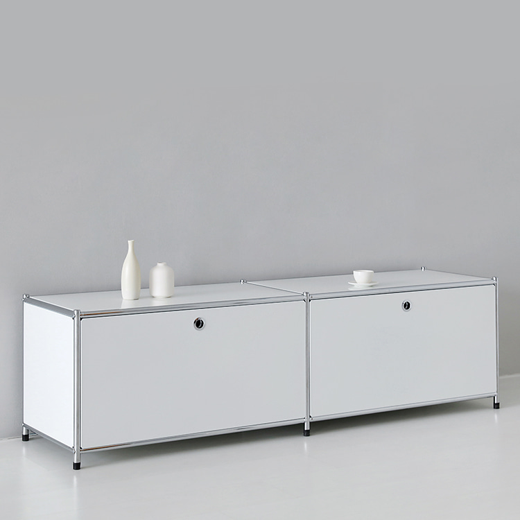 심플리 1x2 수납장 BC013 1520mmx400mmx445mm, 1단, 레드 0369.2237 - 상세 이미지 5