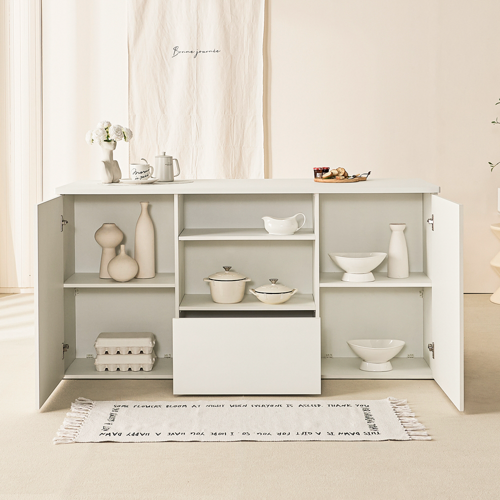 소소가 아일랜드수납장 조리대 아일랜드장 홈바테이블 1600 1600mm, 우드마블