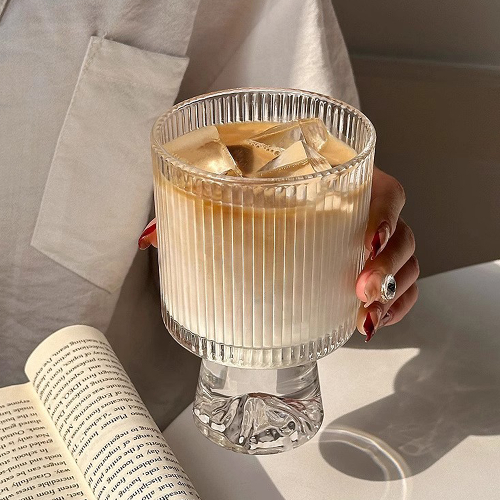 델리 클래식 유리컵 340ml, 1개, 스노우 라인 - 상품 이미지