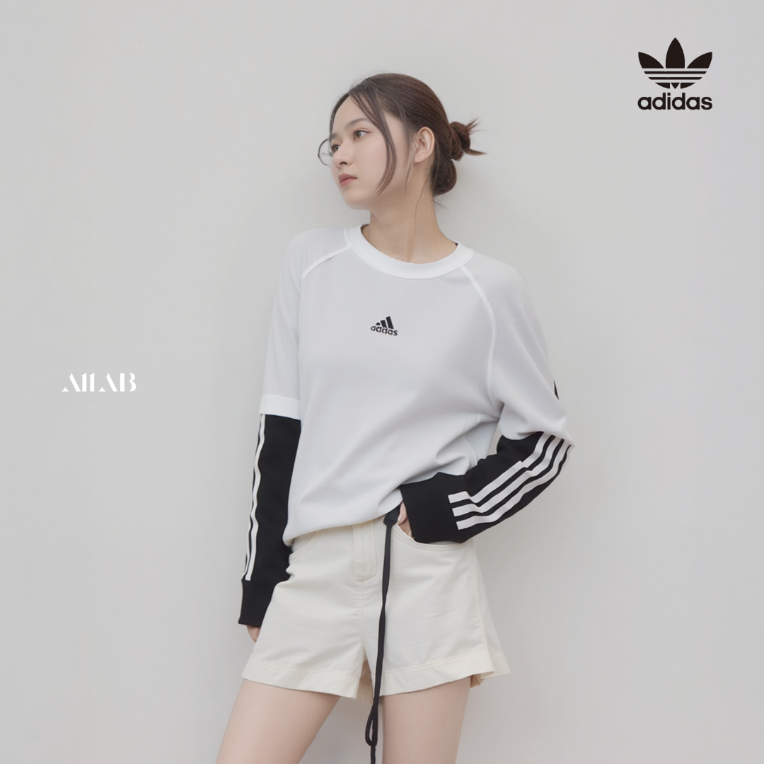 [국내매장판] 아디다스 주니어 긴팔 간절기 봄 가을 키즈 맨투맨 티셔츠 화이트, 160