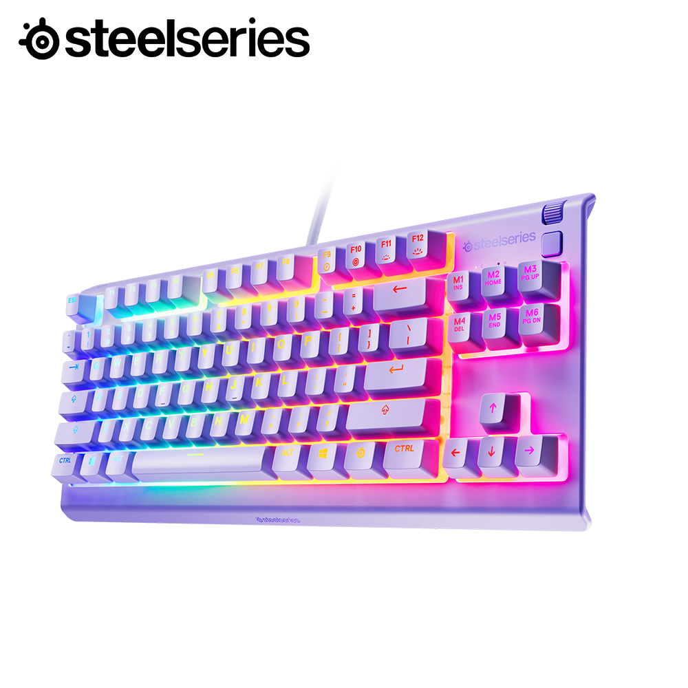 스틸시리즈 Apex 3 TKL US 에이펙스 3 텐키리스 영문각인 키보드 라벤더, 멤브레인 - 상세 이미지 2