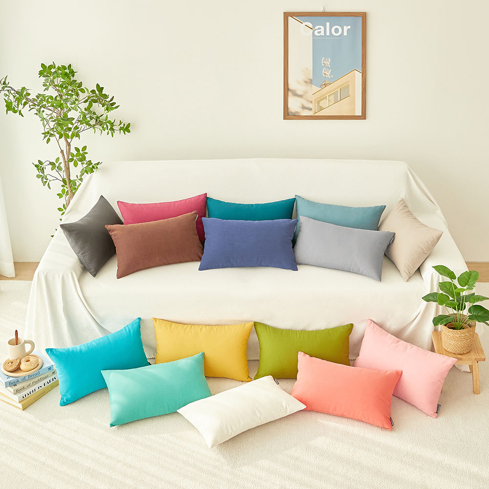 거실 쇼파쿠션 직사각 직사각형 인테리어 북유럽 다크그레이