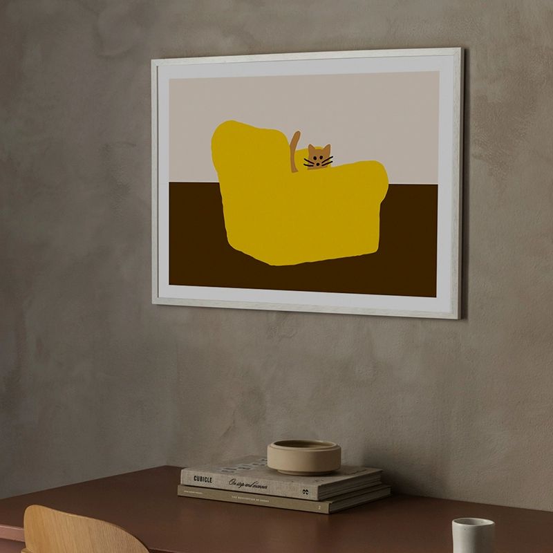 고양이강아지 그림 인테리어 주방 캔버스액자 현관 액자 1 화섬 유화천 무접착 18x13cm - 상세 이미지 4