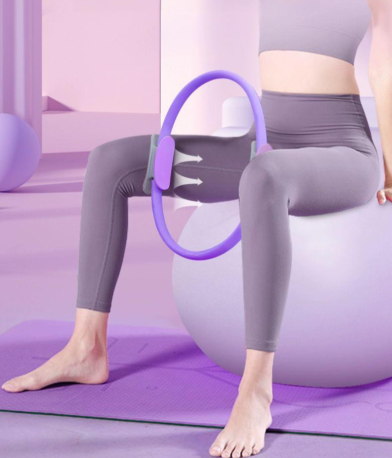 보조 허벅지 근육 다이어트 홈트 골반 바닥 용품 2세대 퍼플 다리 저항 밴드 약 6kg - 상품 이미지