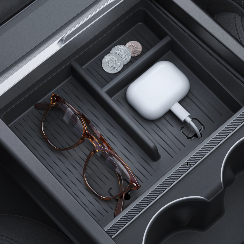 모델Y 주니퍼 테슬라 모델3 하이랜드 센터 콘솔 트레이 콘솔 박스 자동차 수납함 TO220H