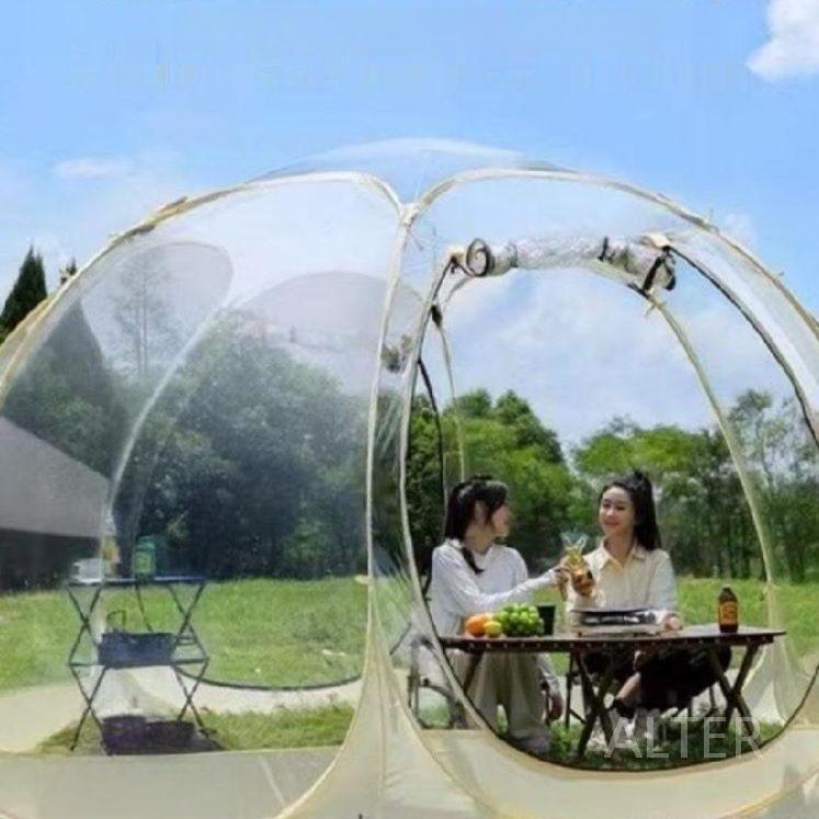 투명 돔텐트 쉘터 원터치 PVC 텐트 PVC 골드 텐트 3x3x2.2m - 상세 이미지 4