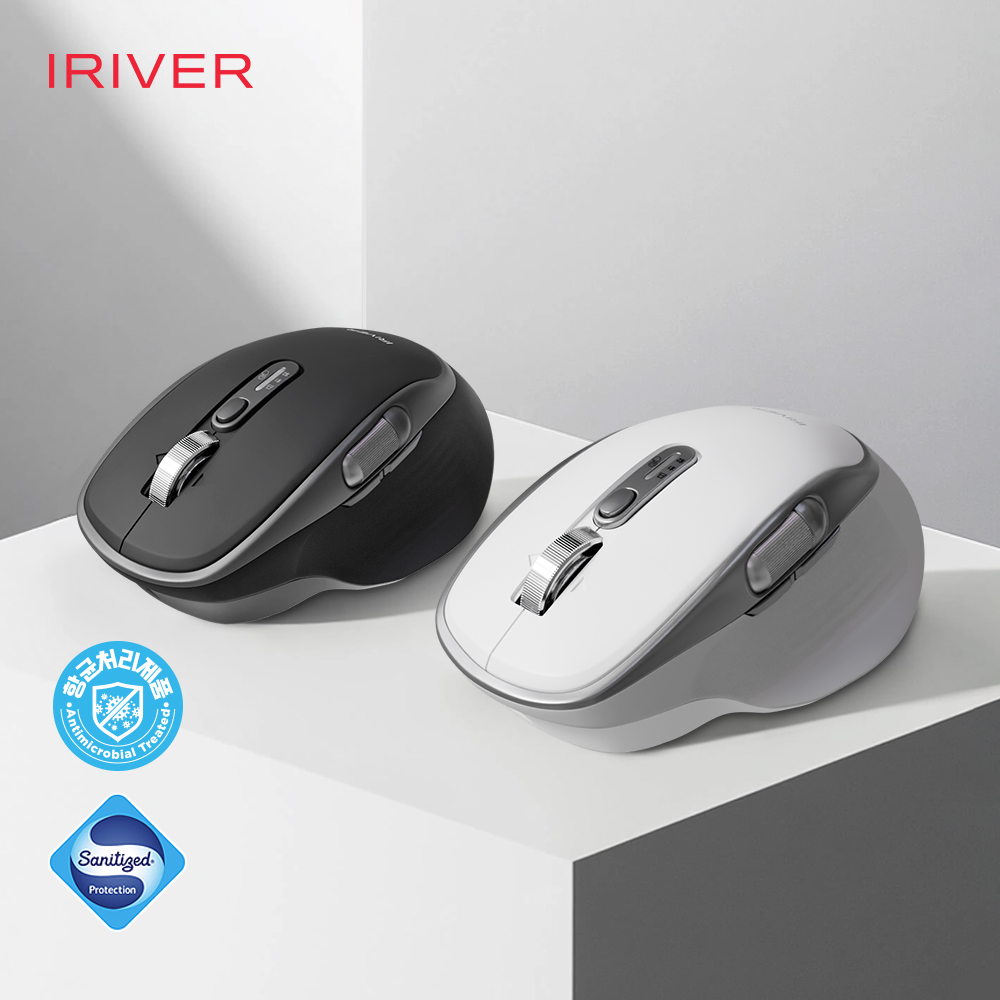 아이리버 GT300 무선 무소음 마우스 블루투스 무한 스크롤 가로휠 이미지 6