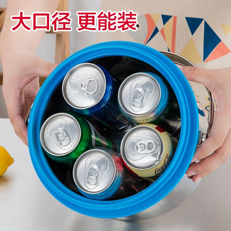 스테인리스 보온통 휴대용 도시락 국통 대용량 찬합 2.5L 그린 201재질 - 상세 이미지 4