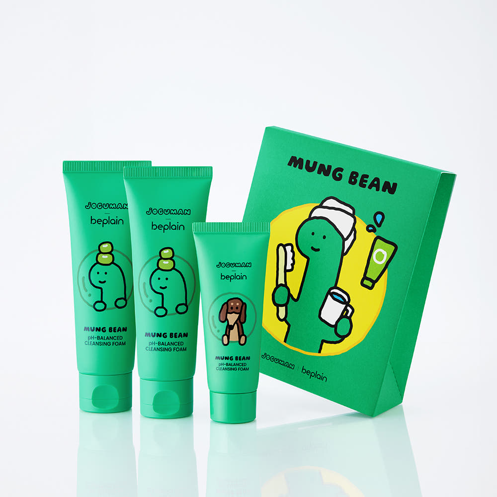 비플레인 녹두 약산성 클렌징폼, 조구만 에디션, 순한 클렌징폼 추천, 촉촉한 클렌징, 40대 피부 클렌징, 여드름 피부 클렌징