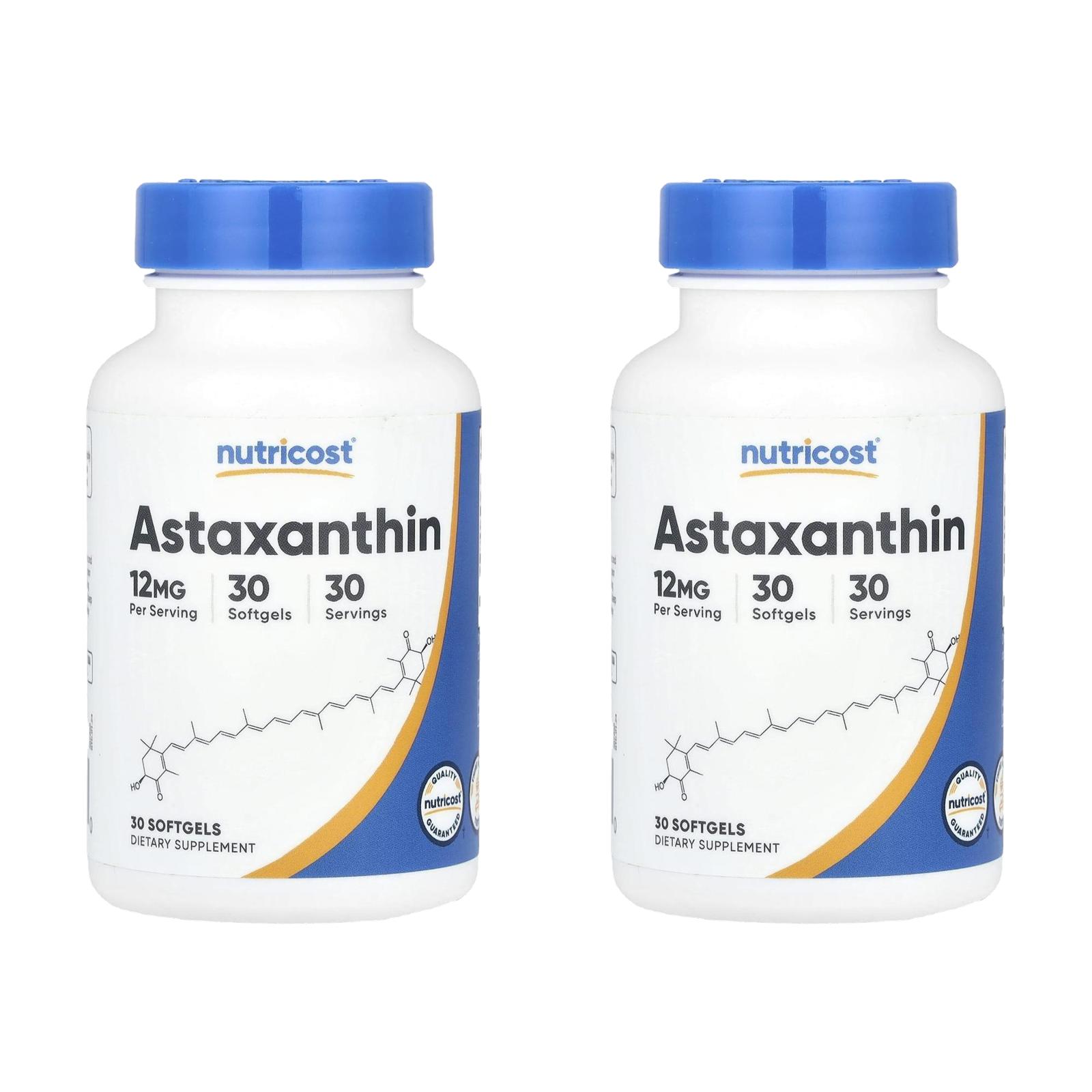뉴트리코스트 아스타잔틴 12mg Astaxanthin 30정 (2개) - 상품 이미지