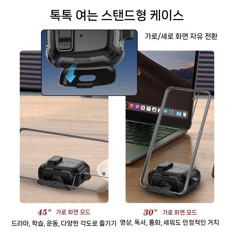 Samsung Buds3 헤드폰 케이스 브래킷 Magsafe 자기 흡입 무선 충전 버드 3PRO 잠금 스위치 보호 하드 케이스에 적합합니다. - 상세 이미지 3