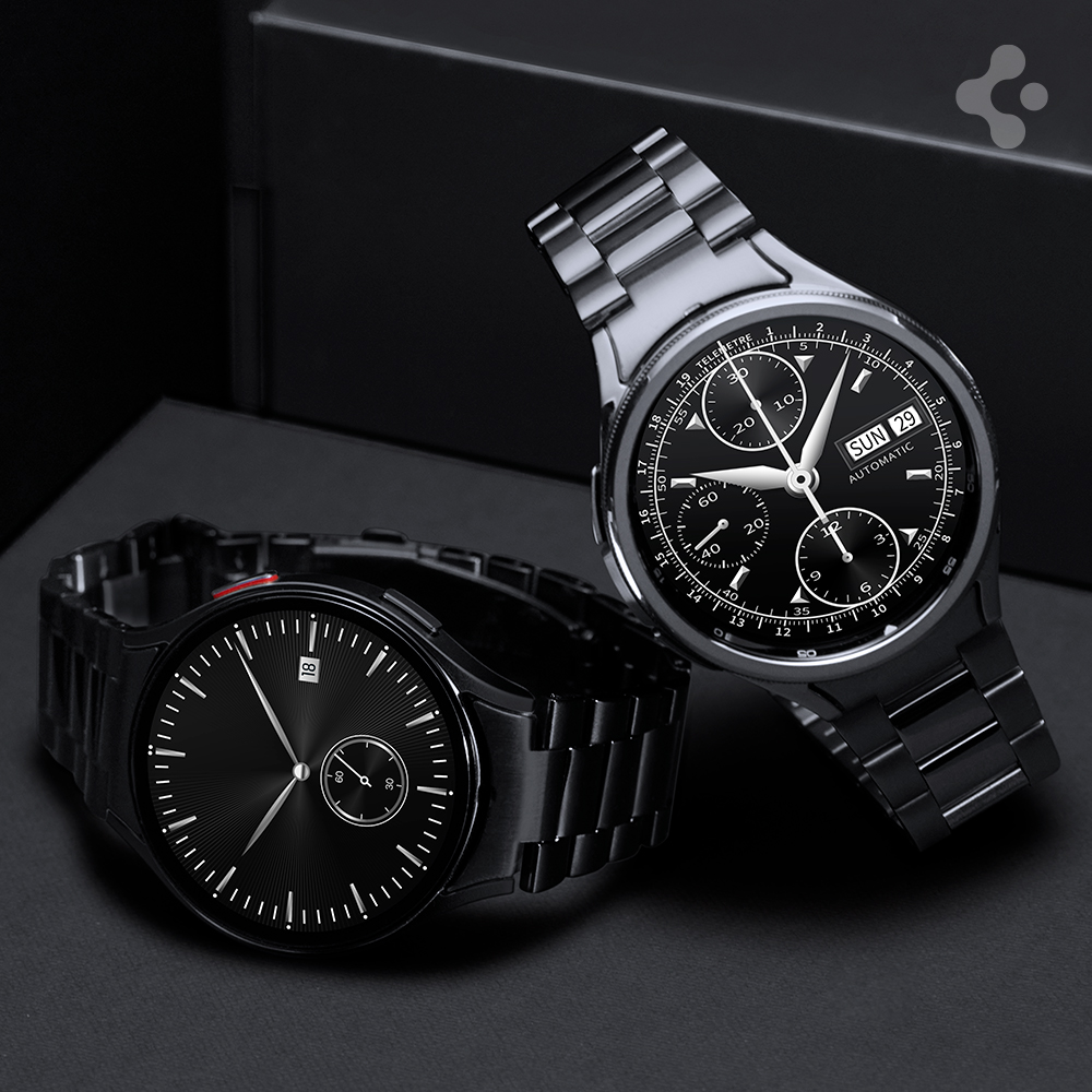 갤럭시워치6 클래식 스트랩 밴드 날개형 프리미엄 메탈 모던핏316L 47mm