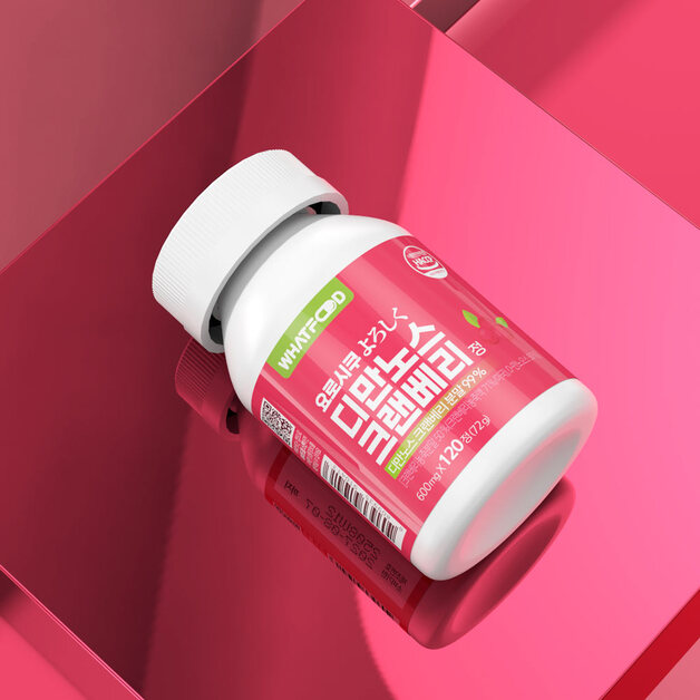 왓푸드 요로시쿠 디만노스 크랜베리 정 (600mg x 120정) 디마노스 - 상세 이미지 2