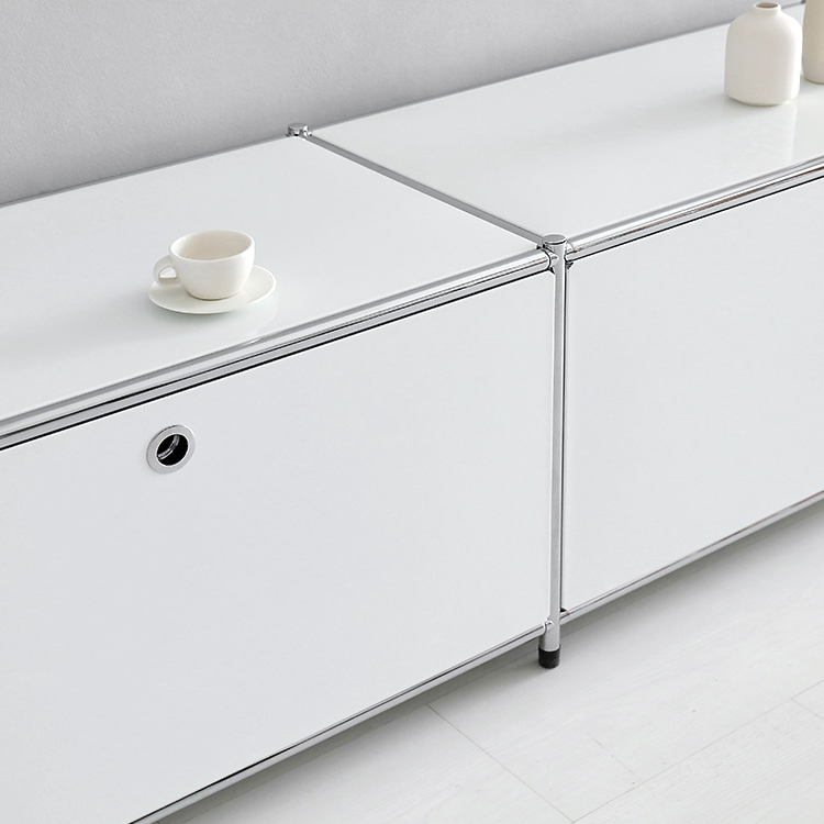 심플리 1x2 수납장 BC013 1520mmx400mmx445mm, 1단, 레드 0369.2237 - 상세 이미지 2