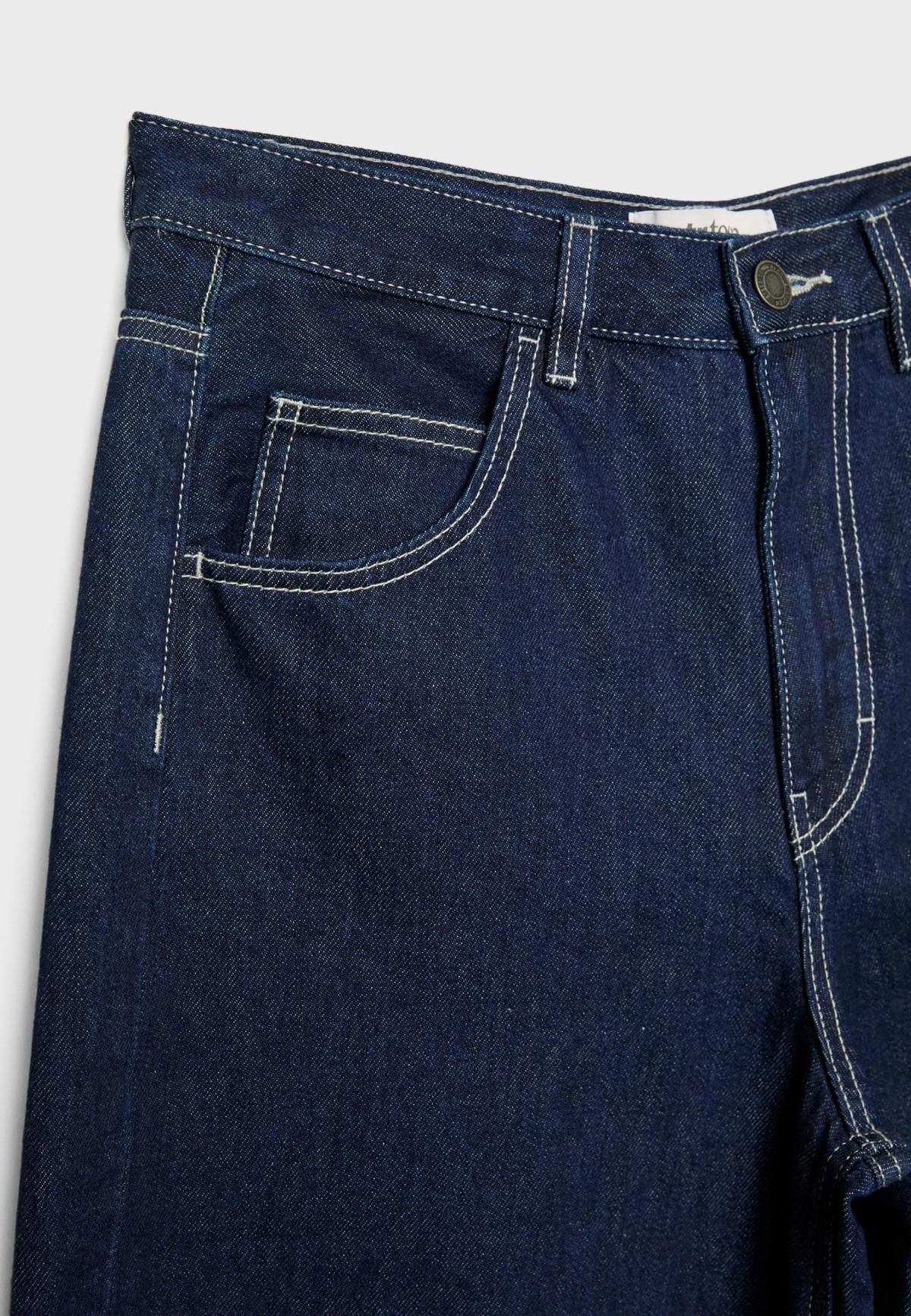 스트라디바리우스 테크니컬 와이드핏 배럴 데님 팬츠 8350/559 RINSE BLUE DENIM - 상세 이미지 2