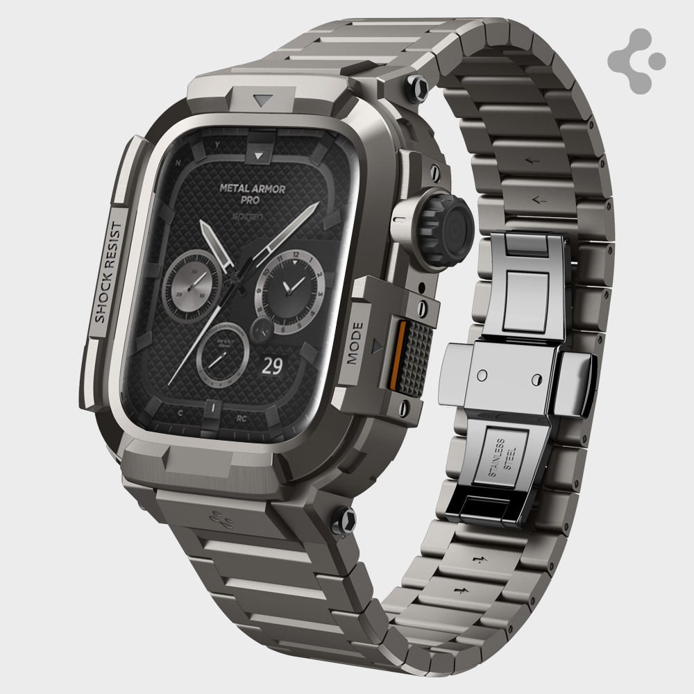 애플워치 9 8 7 스트랩 일체형 케이스 메탈아머프로