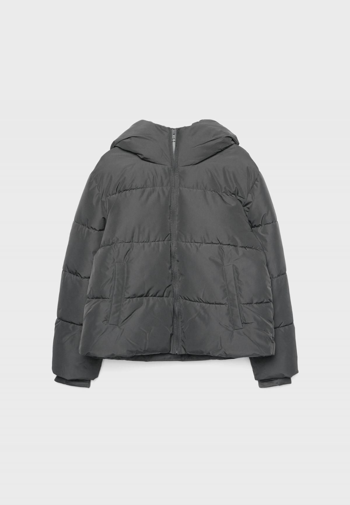 스트라디바리우스 테크니컬 하이넥 후드 숏패딩 5605/769 DARK GREY - 메인 이미지