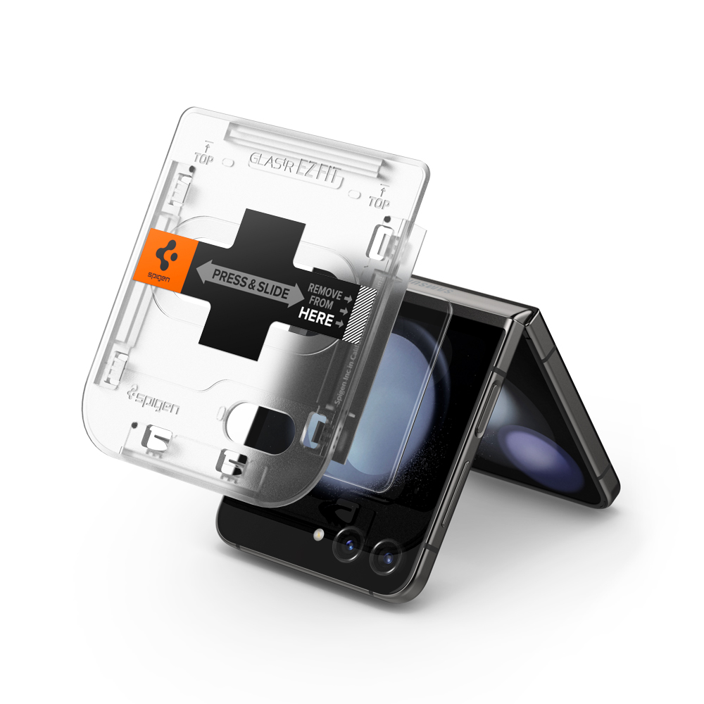 슈피겐 갤럭시 고투명 강화유리 액정필름 글라스tR 이지핏 갤럭시Z 플립5, 2매입