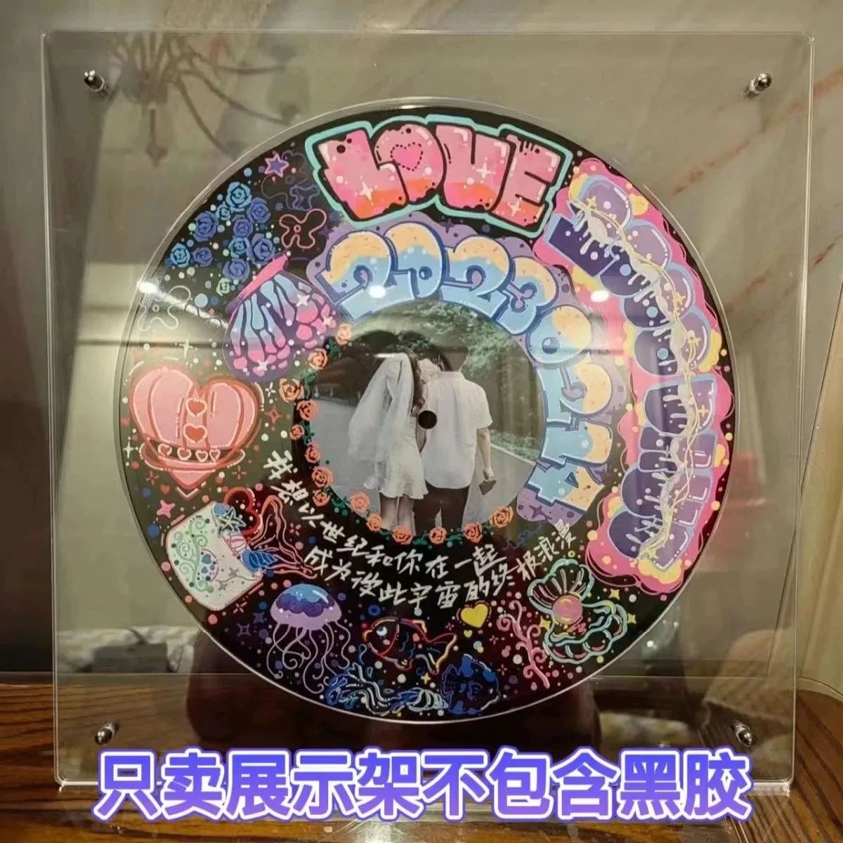 lp보관 진열장 lp음반 아크릴 수납 거치대 12inch 스탠드 블랙 30cm 고화질 아크릴 - 상세 이미지 4