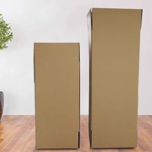 냉장고 박스 빈박스 이사 택배 셀프 케이스 대형 단일 종이상자 120x40x40cm 길이 개방 - 상품 이미지