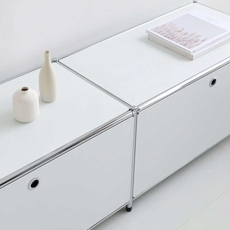 심플리 1x2 수납장 BC013 1520mmx400mmx445mm, 1단, 레드 0369.2237 - 상세 이미지 3