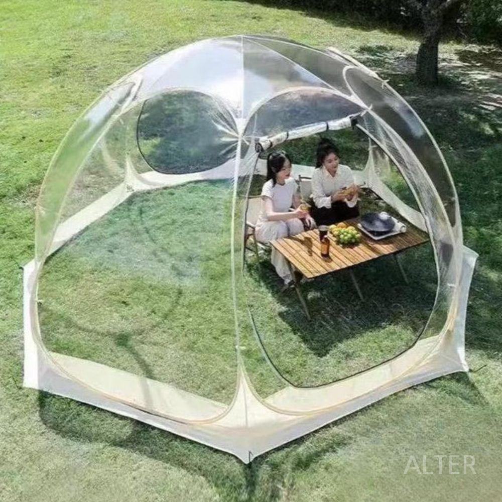 투명 돔텐트 쉘터 원터치 PVC 텐트 PVC 골드 텐트 3x3x2.2m - 상품 이미지