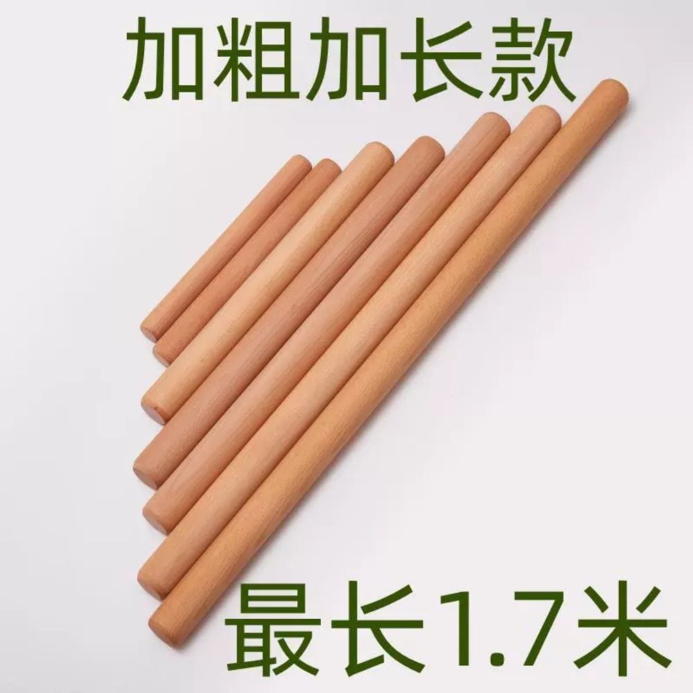 스텐 반죽 롤링 단단한 만두 베이킹 밀대 국수 나무 - 상세 이미지 3