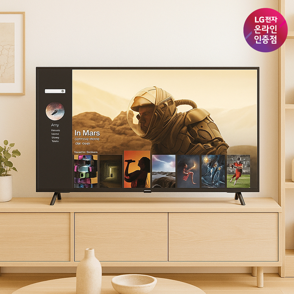 최.종.48.만 LG 43SQ720SW 108cm(43인치) 4K 스마트TV 모니터 IPTV - 메인 이미지